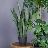 Naturtro kunstig plante Svigermors skarpe tunge 90cm høj