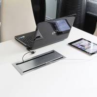 Bi-Box str&oslash;mskinne 30x15cm alugr&aring;