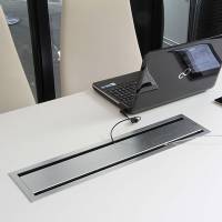 Bi-Box strømskinne 60x15cm alugrå