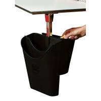 Papirkurv SetUp 2F roterbar med 2 beholdere, sort