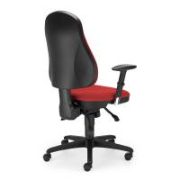 Ergoff Offix Lucia kontorstol uden arml&aelig;n r&oslash;d