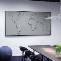 Lydabsortbent Tell_us EcoSUND 160x120x5cm, sort med sort ramme