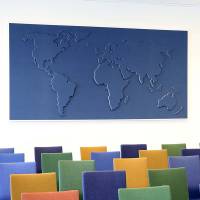 Lydabsortbent Tell_us EcoSUND 160x120x5cm, hvid med hvid ramme