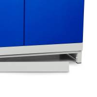 Trucksokkel til ASHV opbevaringsskab i st&aring;l 1200x670mm, lys gr&aring;