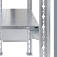 Boltless følgefag fritstående 2000x750x300mm med 5 hylder 150kg