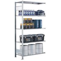 Boltless f&oslash;lgefag fritst&aring;ende 2000x1300x800mm med 5 hylder 150kg