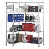 Boltless hj&oslash;rnereol hyldebj&aelig;lker 2500x1000x600mm 150kg