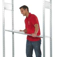 Boltless hylde til lagerreol med krydsryg 1300x800mm 150kg
