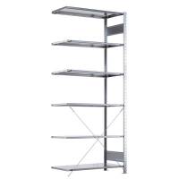 Boltless f&oslash;lgesektion lagerreol rygkryds 2500x750x500 250 kg