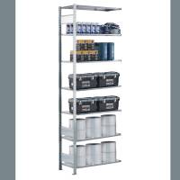 Boltless f&oslash;lgesektion lagerreol hyldebj&aelig;lker 3000x750x800 250 kg