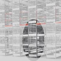 Gitterside til Boltless lagerreol h&oslash;jde 2000mm dybde 500mm
