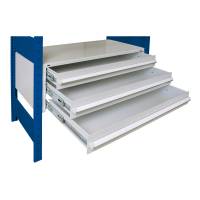 Skuffesektion med 3 skuffer til Boltless lagerreol