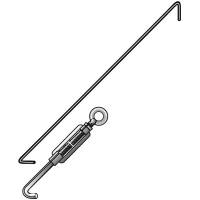 Rygkryds SBS F-fag til Boltless lagerreol 1300mm