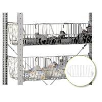 Skilleplade til tr&aring;dgitterkurv Boltless 240x950x500mm