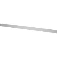 Stopliste til montering i bagkant af filebænke, 2500mm aluminium