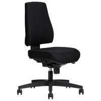 Office kontorstol med sort stof og stel