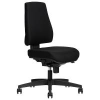 Office kontorstol med sort stof og stel