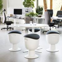 Tulip ergonomisk balancestol med Wave Tilt System hvid