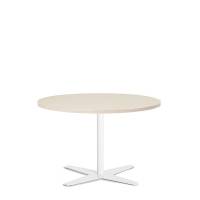 Amy cafebord &Oslash;90cm h&oslash;jde 56,5cm birk med hvidt understel