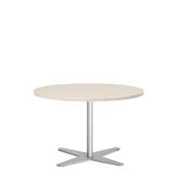 Amy cafebord &Oslash;90cm h&oslash;jde 56,5cm birk med alugr&aring;t understel