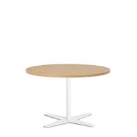 Amy cafebord &Oslash;90cm h:56,5cm b&oslash;g laminat med hvidt understel