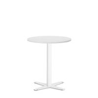 Amy cafebord Ø65cm højde 73,5cm hvid med hvidt understel