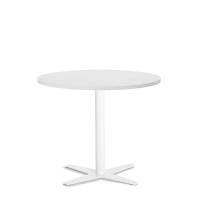 Amy cafebord &Oslash;90cm h&oslash;jde 73,5cm hvid med hvidt understel
