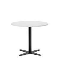 Amy cafebord &Oslash;90cm h&oslash;jde 73,5cm hvid med sort understel