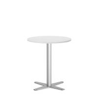 Amy cafebord Ø65cm højde 73,5cm hvid med alugråt understel