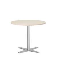 Amy cafebord &Oslash;90cm h&oslash;jde 73,5cm birk med alugr&aring;t understel