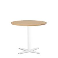 Amy cafebord &Oslash;90cm h&oslash;jde 73,5cm i b&oslash;g med hvidt understel