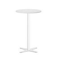 Amy cafebord &Oslash;65cm h&oslash;jde 105cm i hvid med hvidt understel