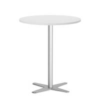 Amy cafebord &Oslash;90cm h&oslash;jde 105cm antracit hvid med alugr&aring;t stel