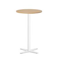 Amy cafebord &Oslash;65cm h&oslash;jde 105cm b&oslash;g med hvidt understel
