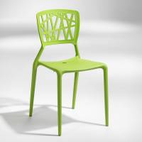 Inca stabelbar plaststol limegrøn