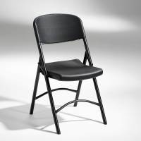 Klapstol Norman med m&oslash;rk gr&aring;t s&aelig;de og ryg og m&oslash;rk gr&aring;t stel