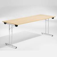 Dinner Style klapbord 180x80cm eg med krom stel