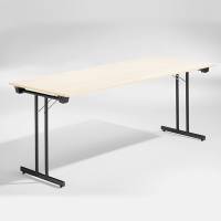 Dinner Style klapbord 180x80cm birk med sort stel
