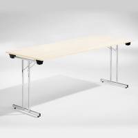 Dinner Style klapbord 180x80cm birk med krom stel