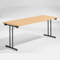 Dinner Style klapbord 180x80cm b&oslash;g med sort stel