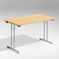 Dinner Style klapbord 120x80cm eg med alugr&aring; stel