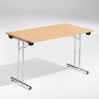 Dinner Style klapbord 120x80cm b&oslash;g med krom stel