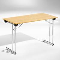 Kongress klapbord 120x50cm eg med krom stel