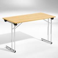 Kongress klapbord 120x50cm eg med krom stel