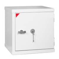 Eurobasic 40 brandsikkert v&aelig;rdiskab 570x565x540mm, hvidt