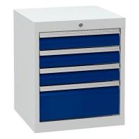 Værksted skuffesektion 619x530x500mm med 4 skuffer