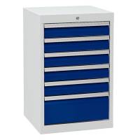 Værksted skuffesektion 819x530x500mm med 6 skuffer