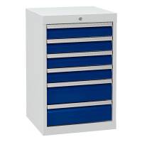 Værksted skuffesektion 819x530x500mm med 6 skuffer