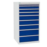 V&aelig;rksted skuffesektion 1319x705x736mm med 9 skuffer
