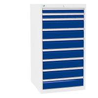 V&aelig;rksted skuffesektion 1319x705x736mm 9 skuffer